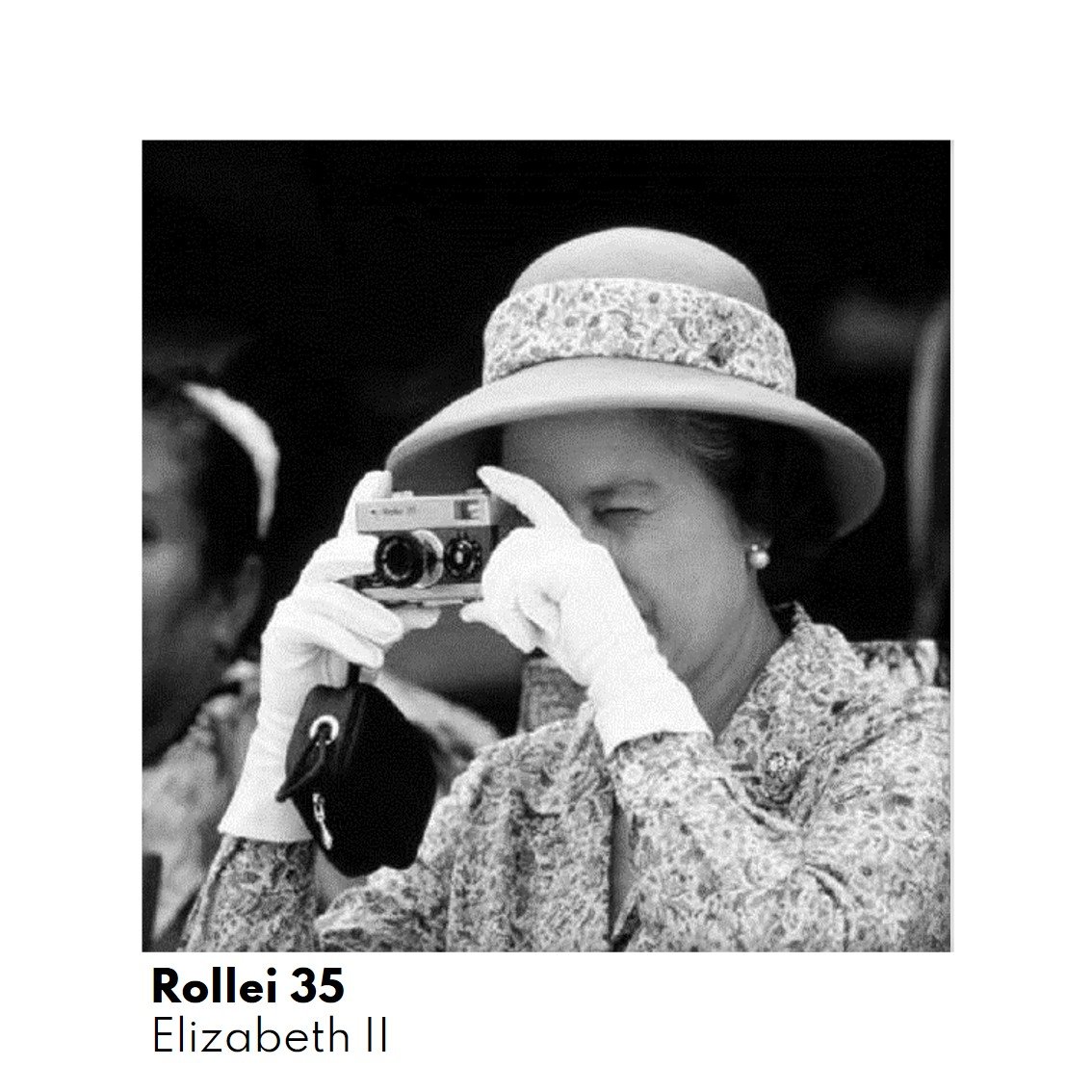 Queen Elizabeth with a Rollei 35