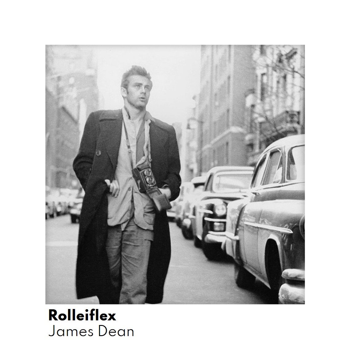 James Dean with a Rolleiflex