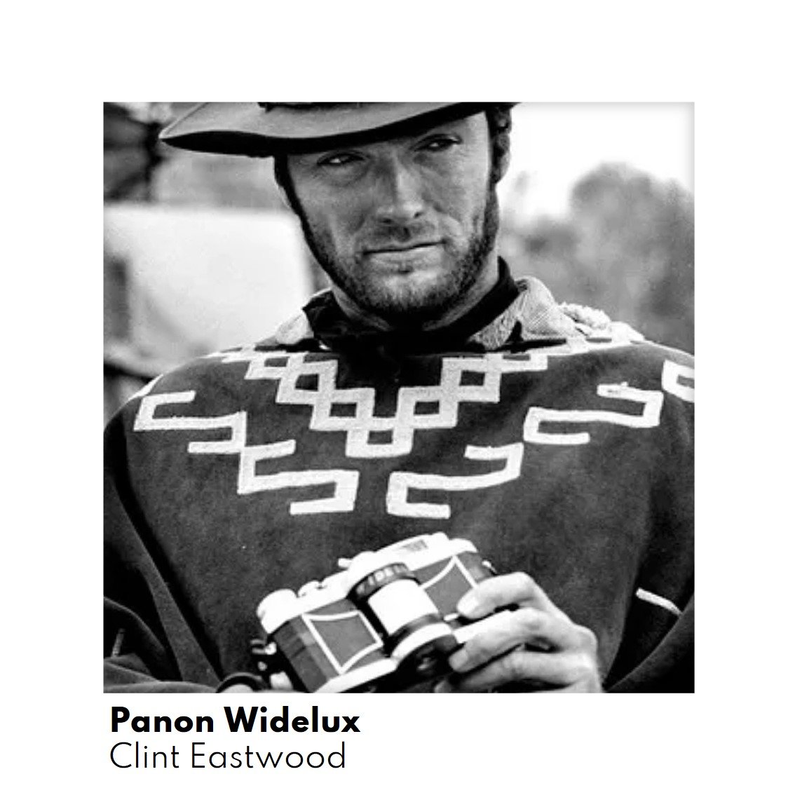Clint Eastwood with a Panon Widelux