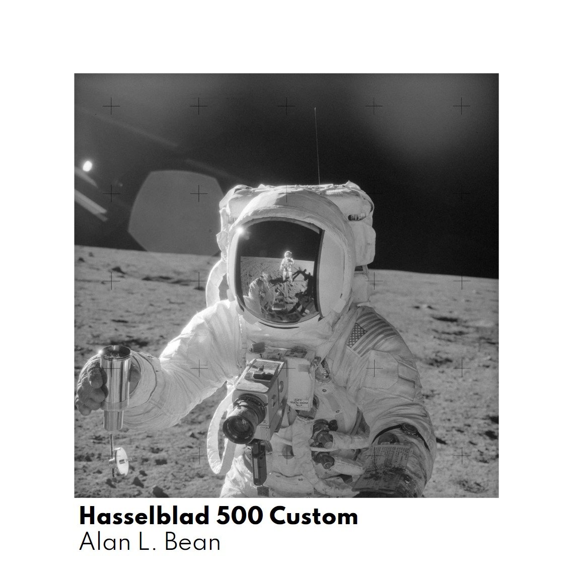 Alan Bean with a Hasselblad 500C