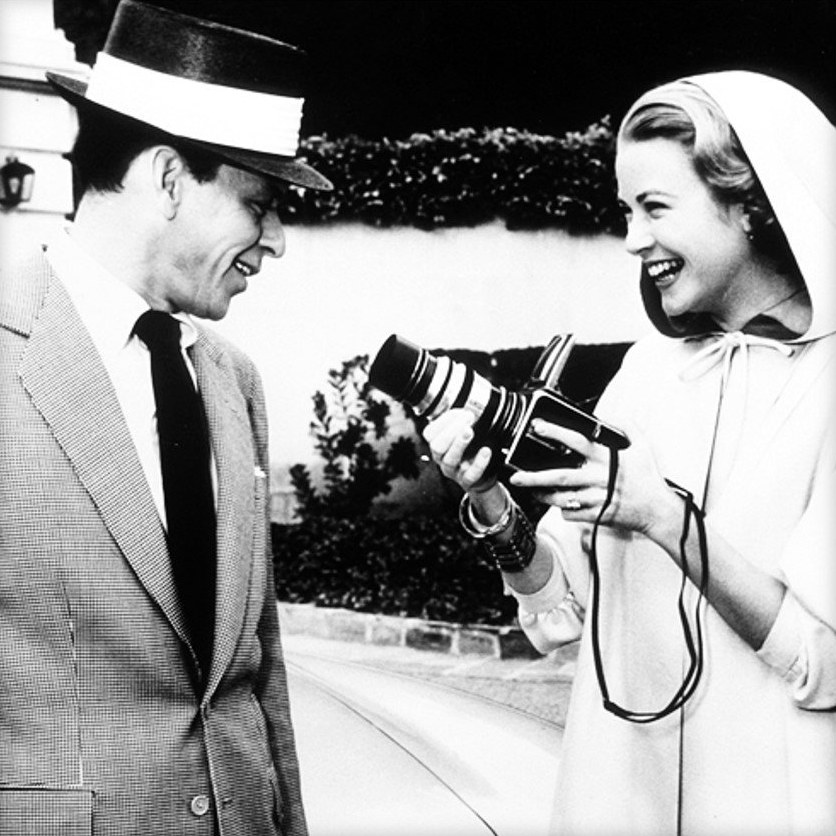 Grace Kelly and Frank Sinatra with a Hasselblad