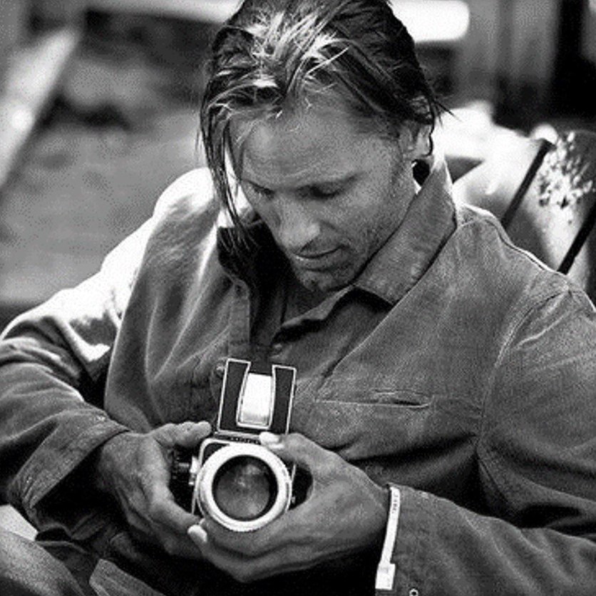 Viggo Mortensen with a Hasselblad
