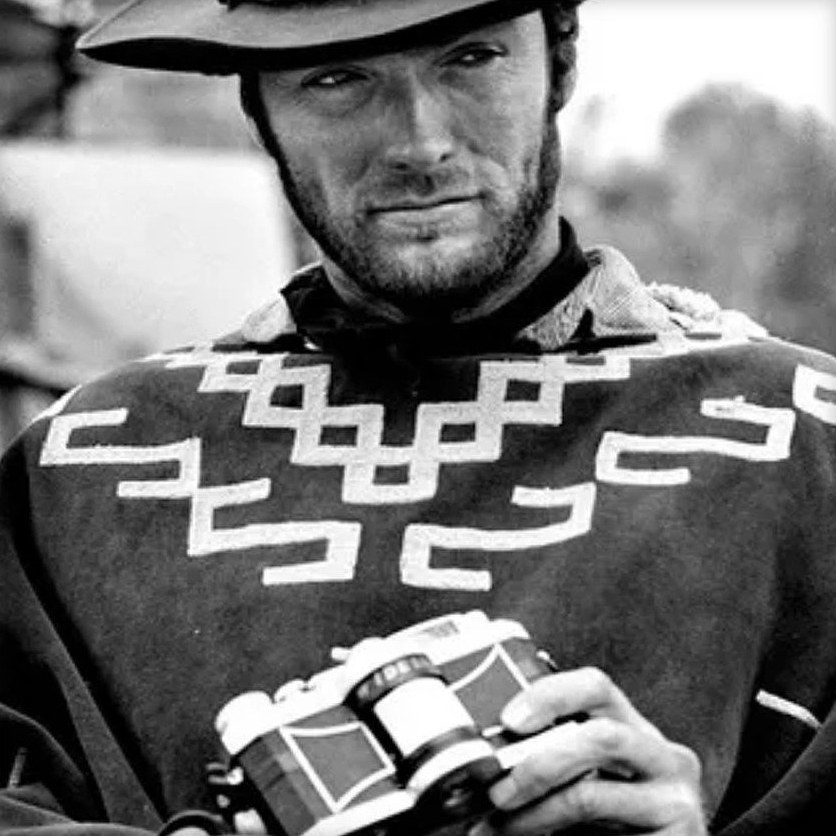 Clint Eastwood with a Panon Widelux
