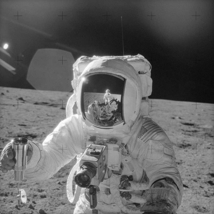 Alan Bean with a Hasselblad 500C